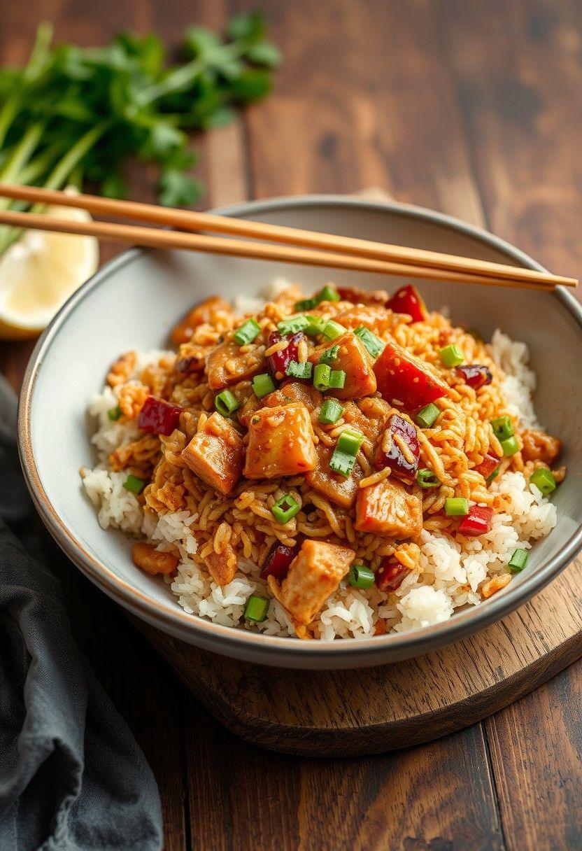 Teriyaki Tempeh Fried Rice