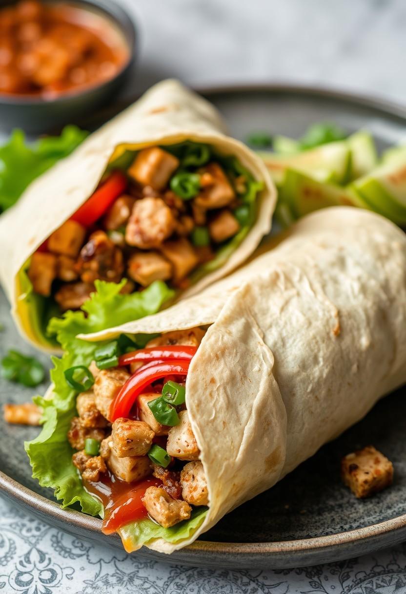 Teriyaki Tempeh Wraps