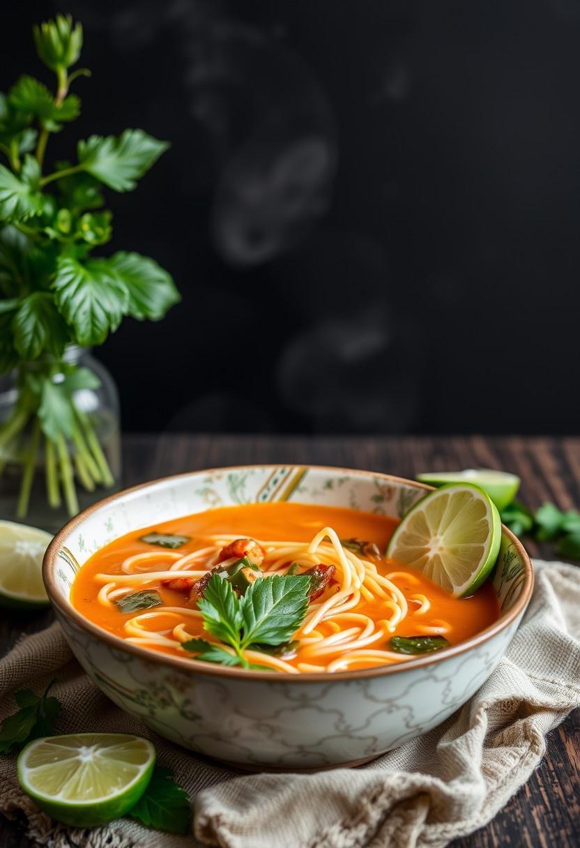 Thai-Inspired Red Curry Noodle Soup