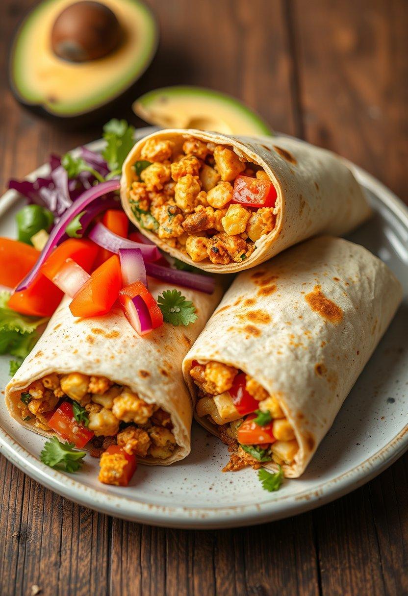 . Tofu Scramble Breakfast Burritos