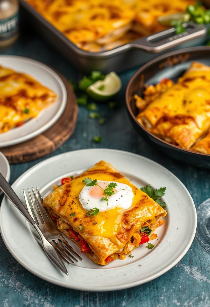 Tofu Scramble Breakfast Enchiladas