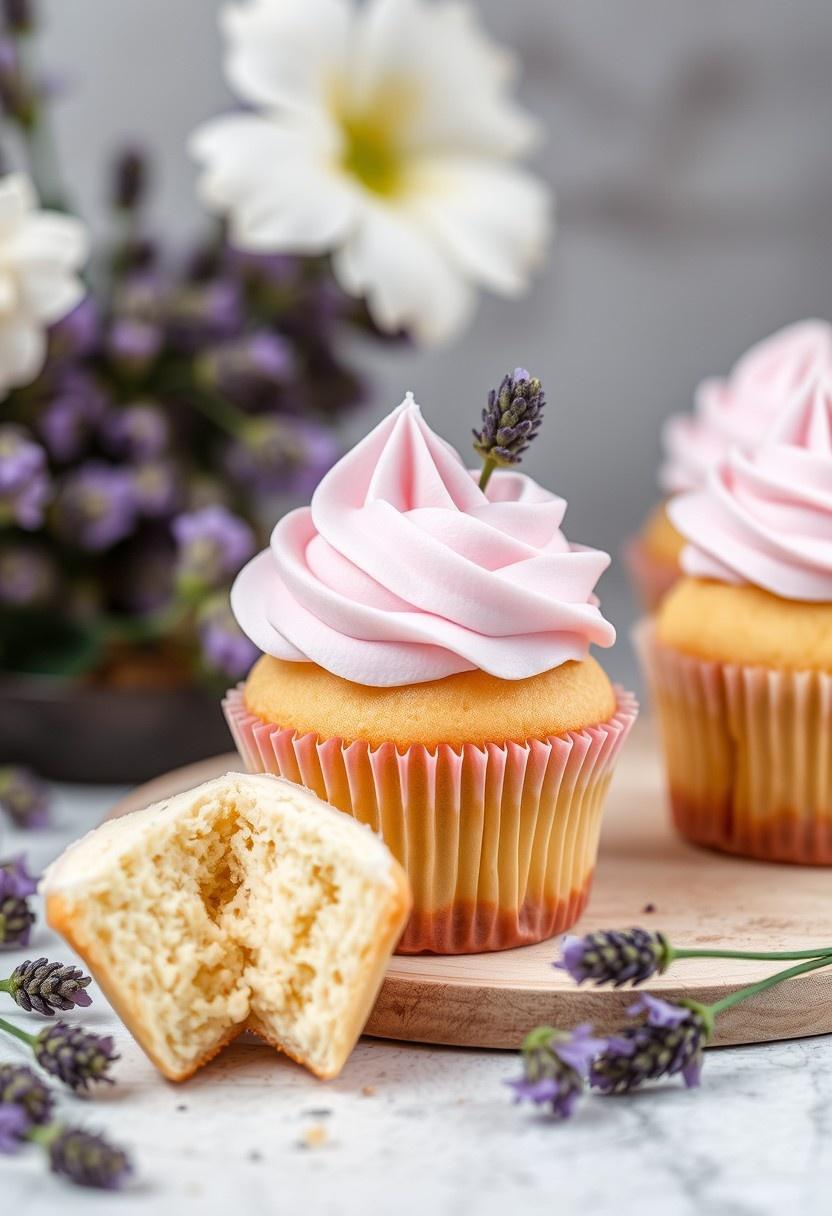 Vanilla Lavender Cupcakes