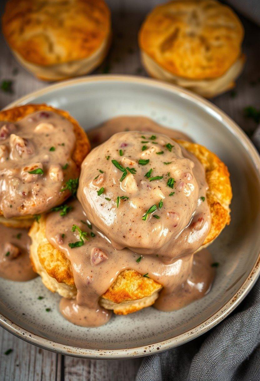 Vegan Biscuits and Gravy