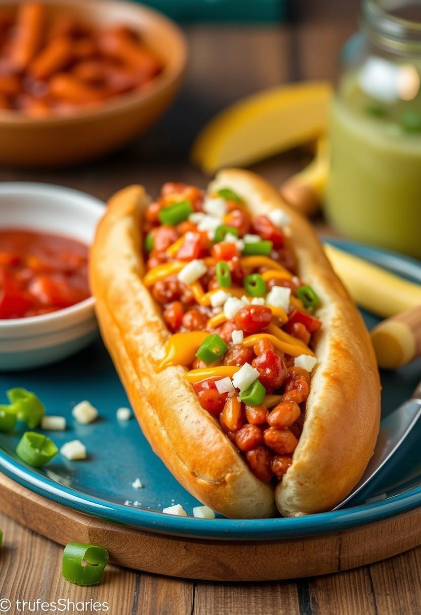 Vegan Chili Cheese Dog