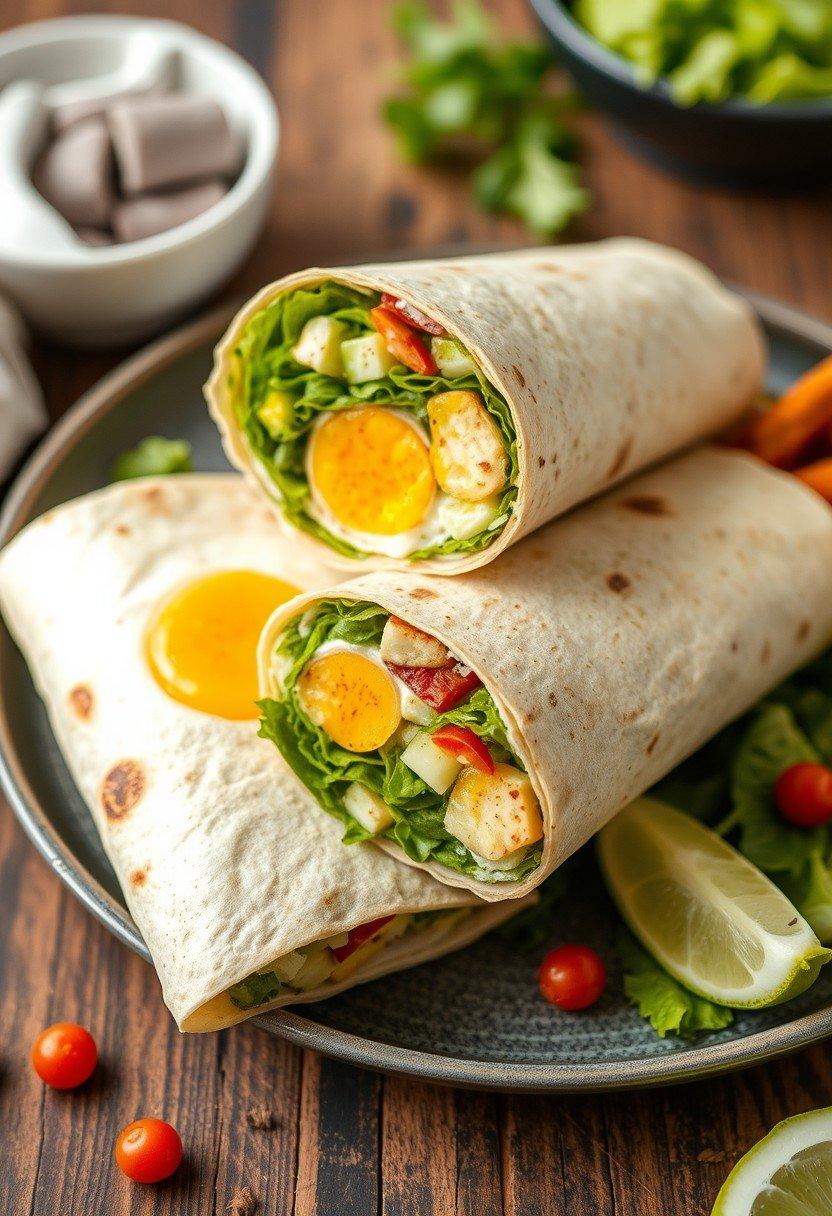 Vegan "Egg" Salad Wraps