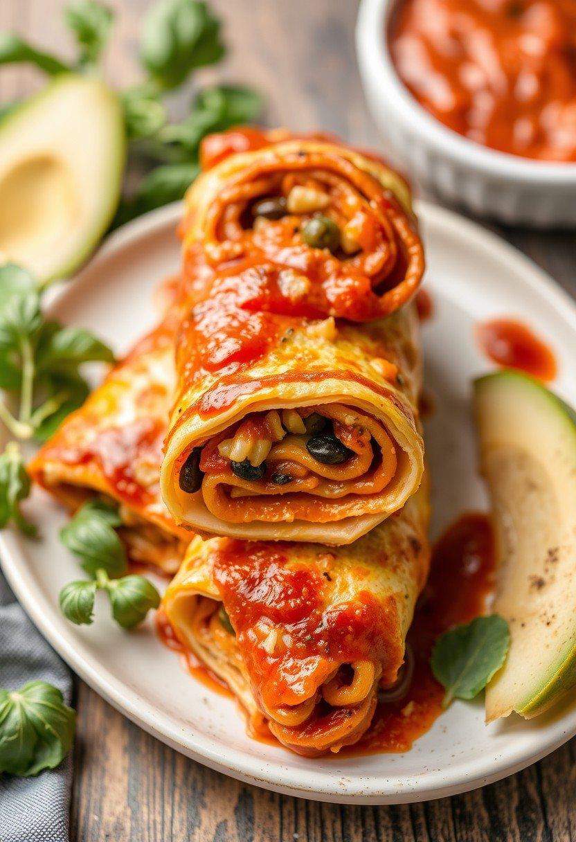 Vegan Lasagna Roll-Ups