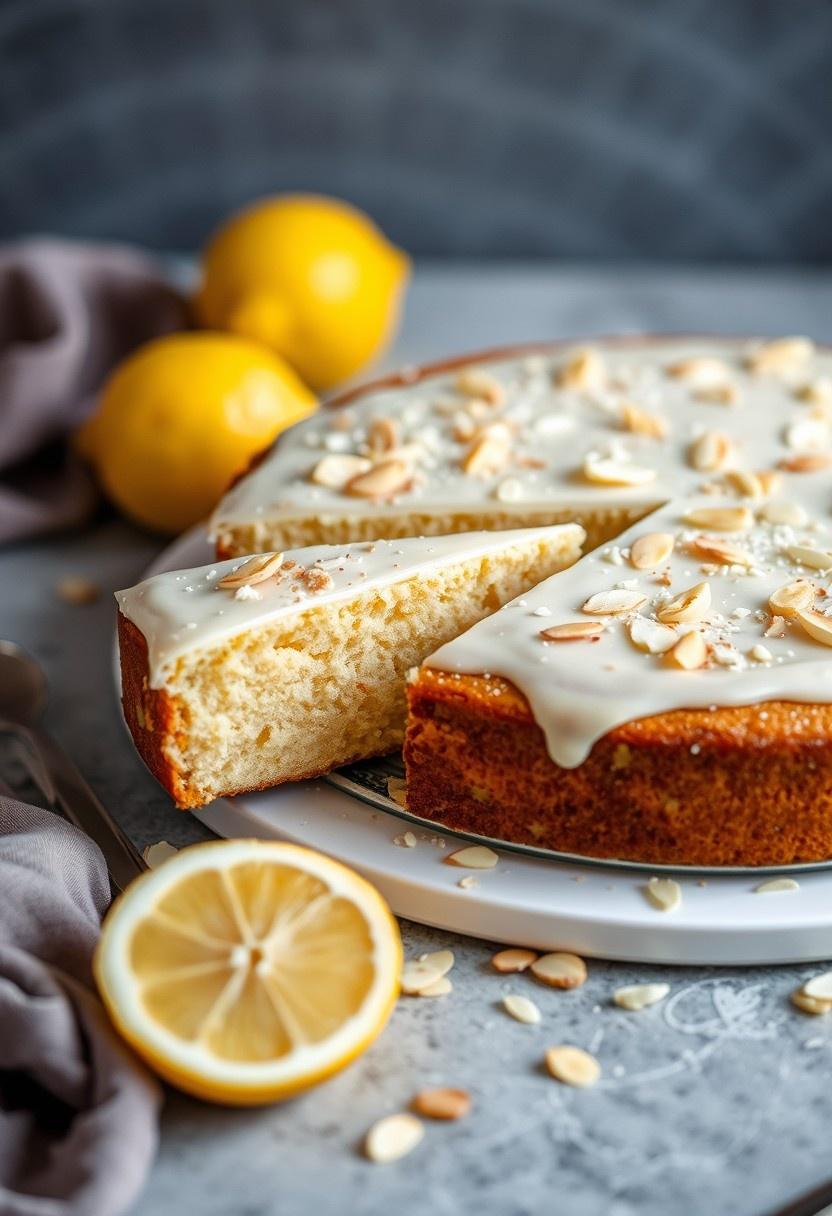 Vegan Lemon Almond Cake