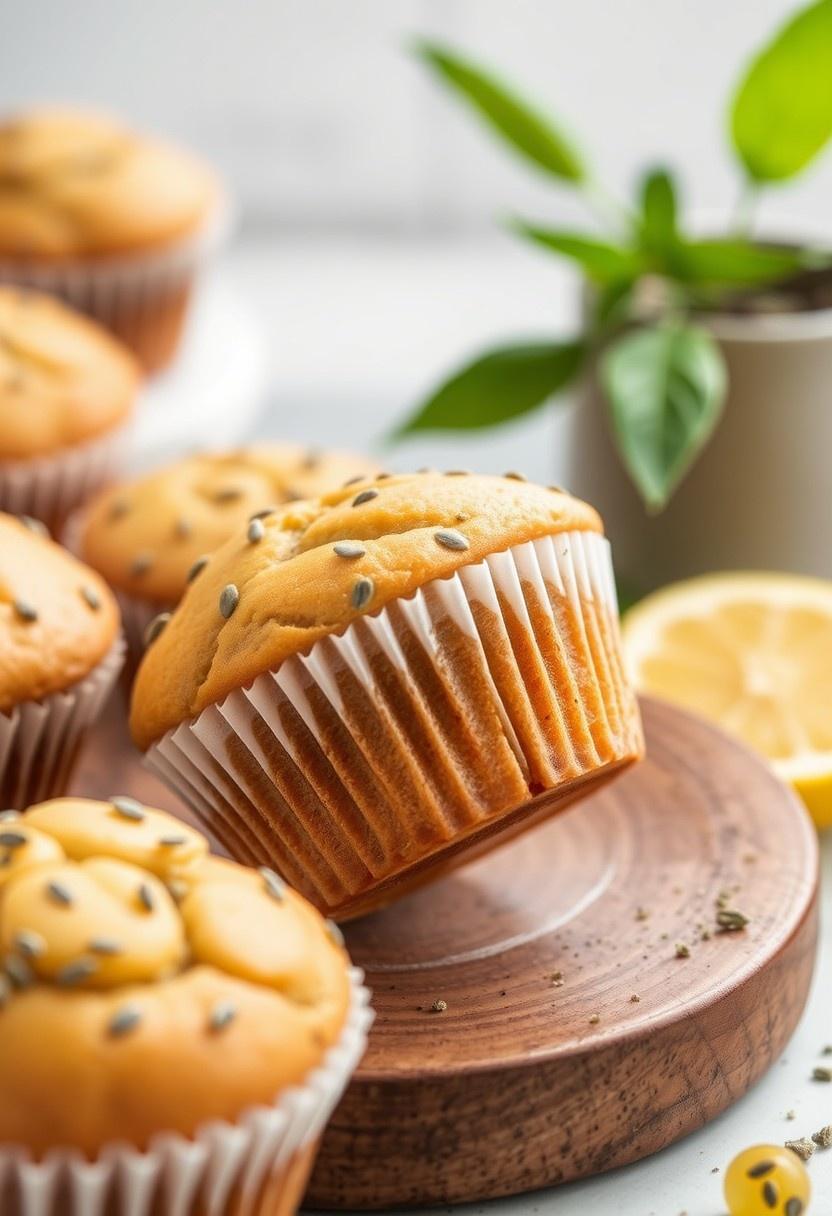 Vegan Lemon Poppy Seed Muffins