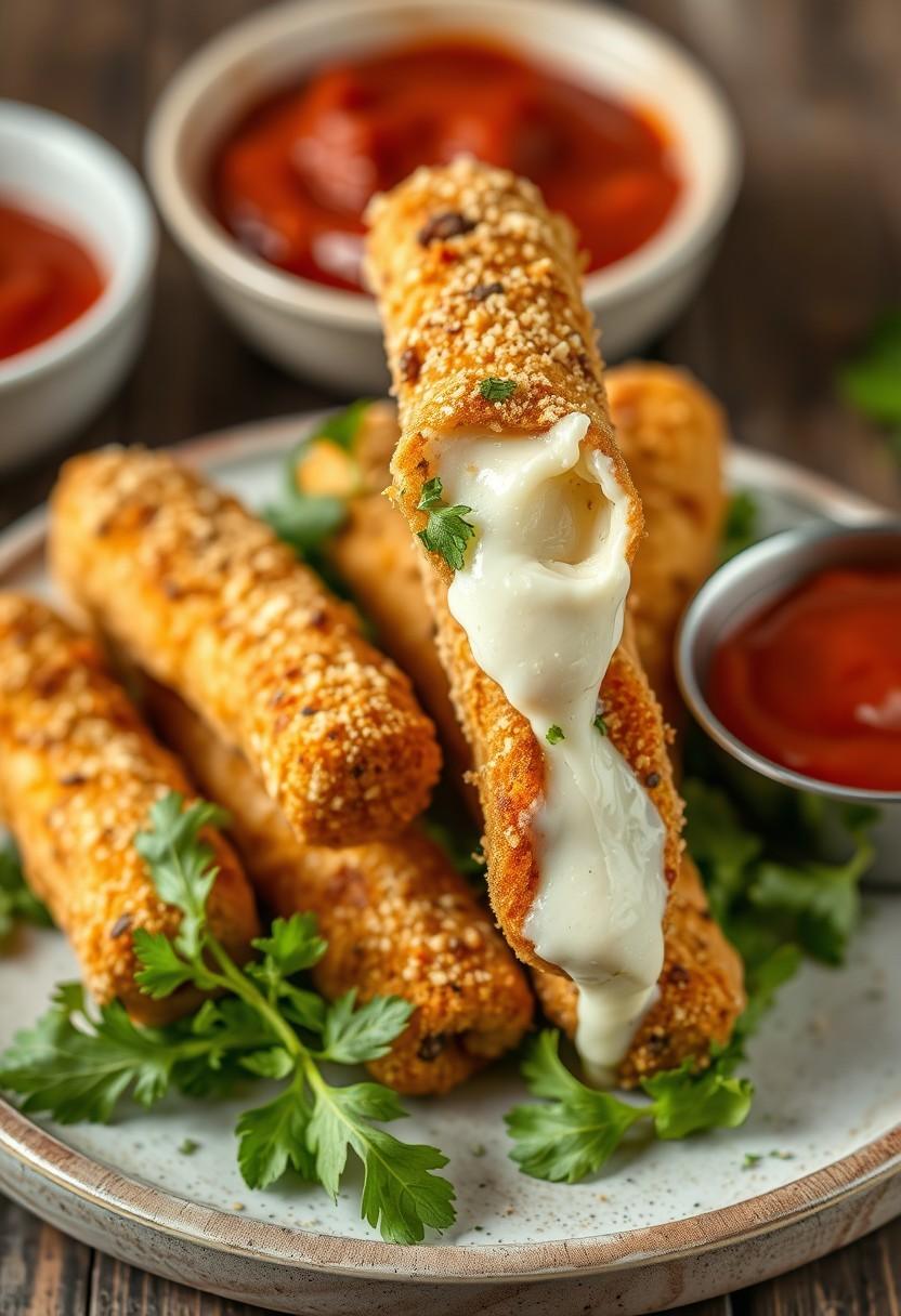 Vegan Mozzarella Sticks