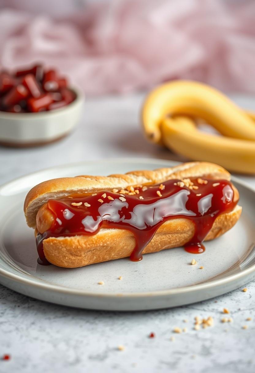 Vegan Peanut Butter and Jelly Dog