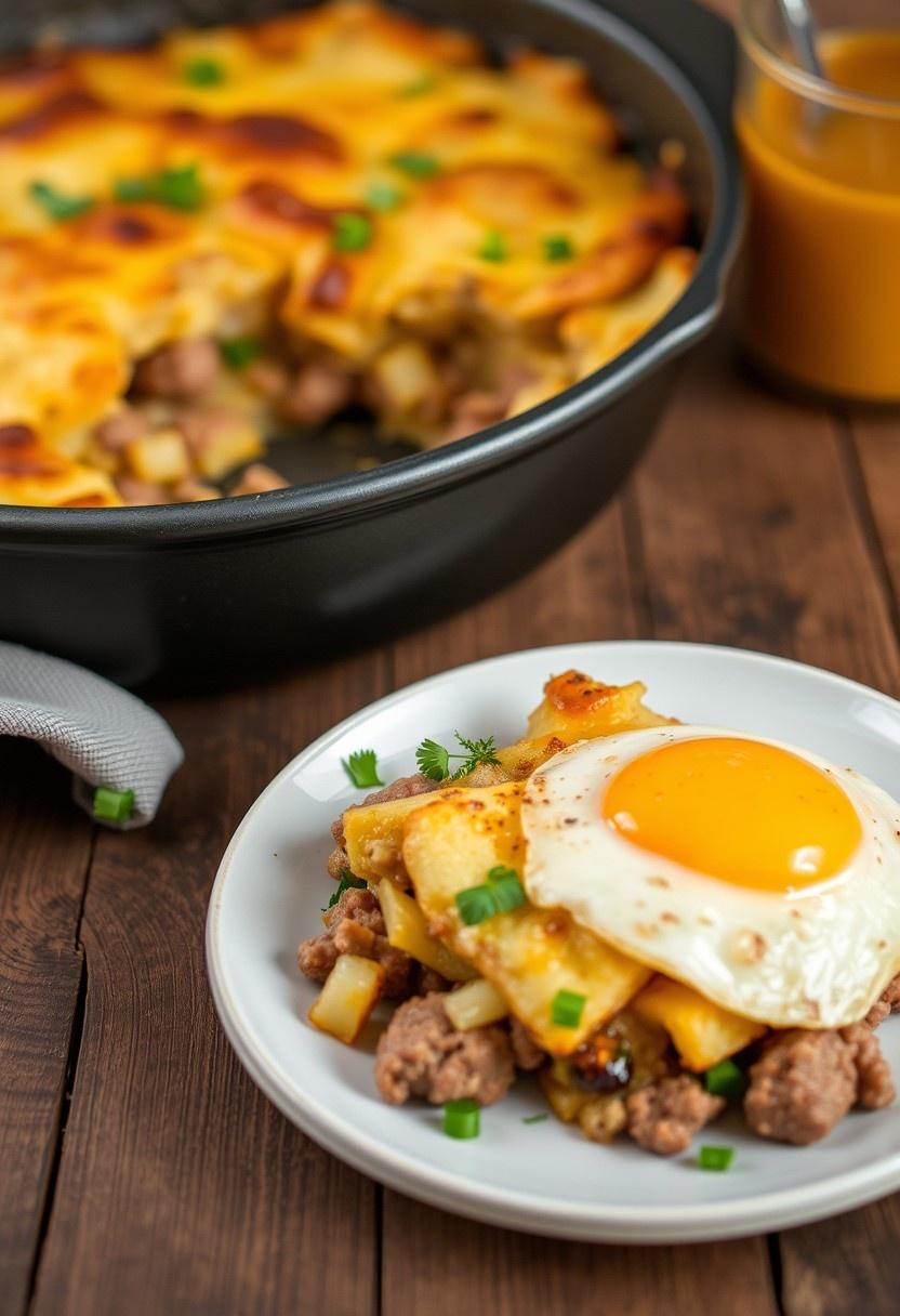 Vegan Sausage and Potato Breakfast Casserole