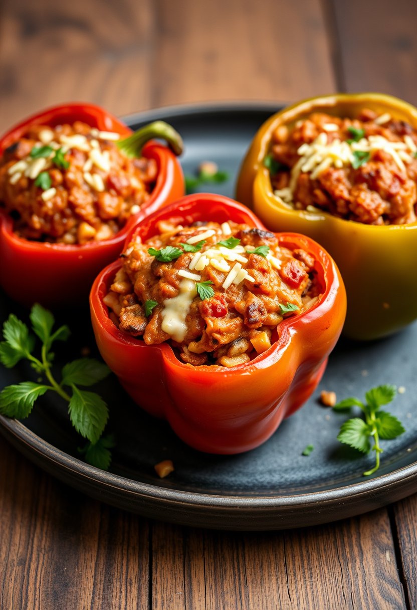 . Vegan Stuffed Bell Peppers