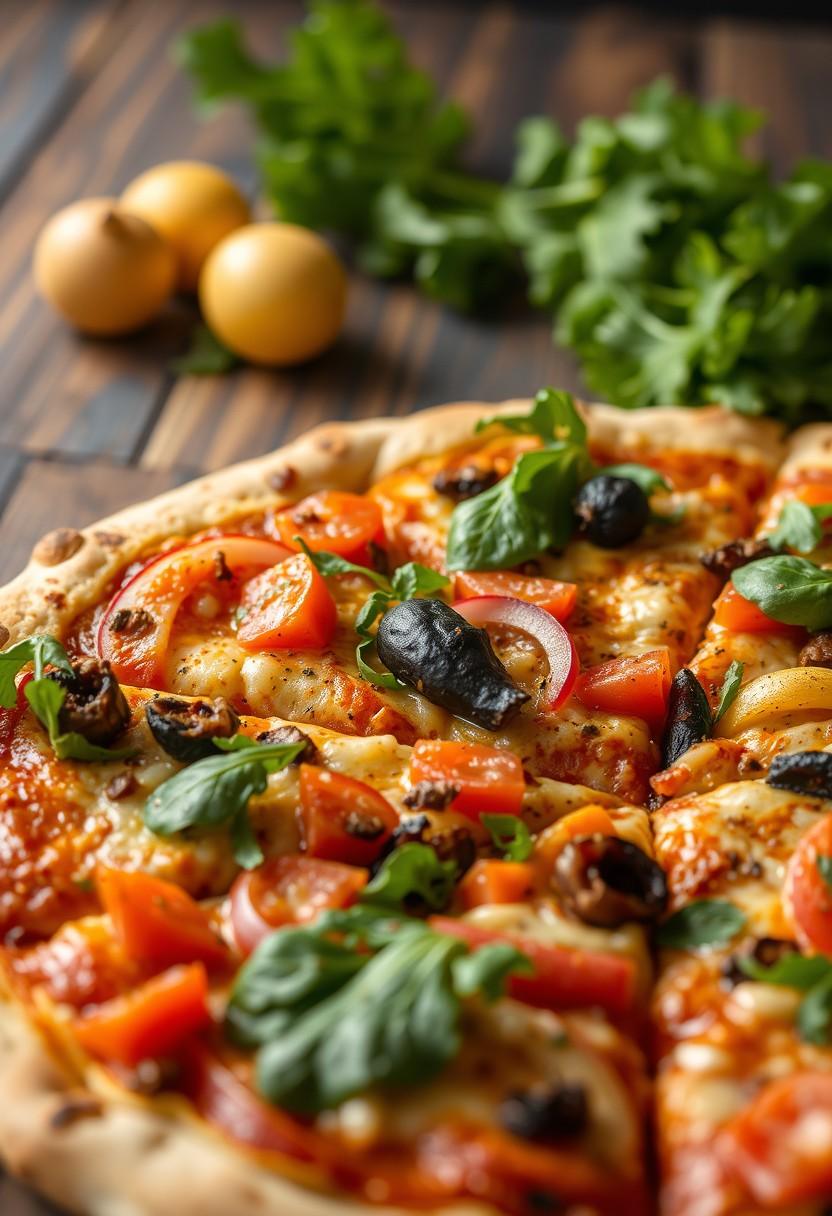 Veggie-Loaded Pizza