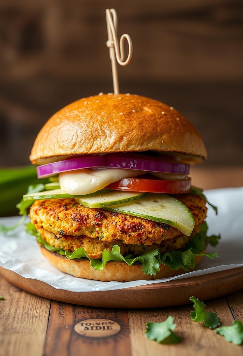 Zucchini Fritter Burger