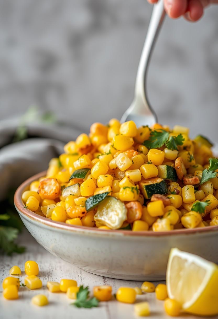 Zucchini and Corn Hash